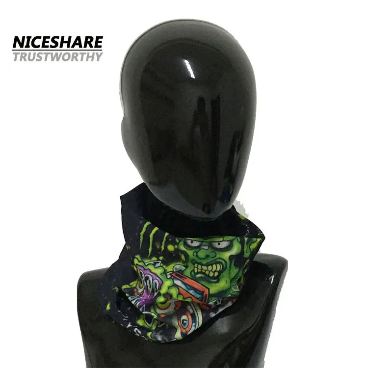 custom skull outdoor seamless motorcycle tube bandana