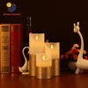 Wick candles wholesale Golden electric paraffin decorative candle price