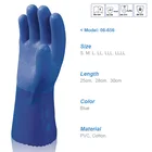PVC triple dipped hand protection oil gas chemical resistant industrial work gloves EN388 4121