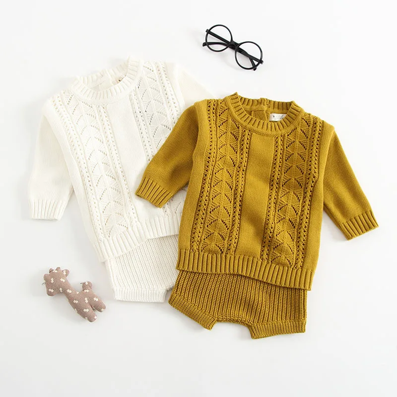 Hu Sunshine Wholesale Fashion Girls Set Knitted Sweaters + Shorts Cotton Baby Suits
Hu Sunshine Wholesale Fashion Girls Set Knitted Sweaters + Shorts Cotton Baby Suits