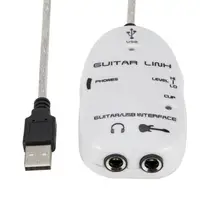 

Guitar to USB PC Mac RIG 5 MIDI Interface Link Audio Recording Recorder Adapter
