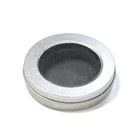 High Quality Toy Package Use Circle Shape Tinplate Custom Logo Metal Window Box