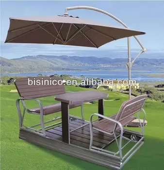 Cast Aluminum And Wooden Four Seats Swing Chair With Umbrella Leisure Luxury Beautiful Garden Swing Chair B490541 View Modern Cast Aluminum Chair