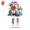 Qman Singing House Architectural Blocks Interlocking Plastic Pipe Building Block For Kids Toys Compatible Legoing
