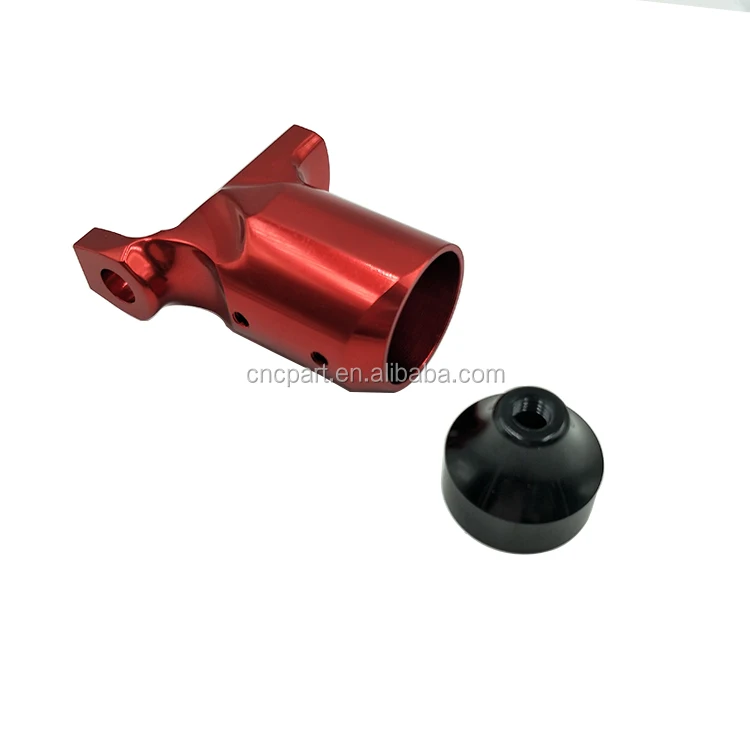 red anodized aluminum turning rotary tattoo machine parts