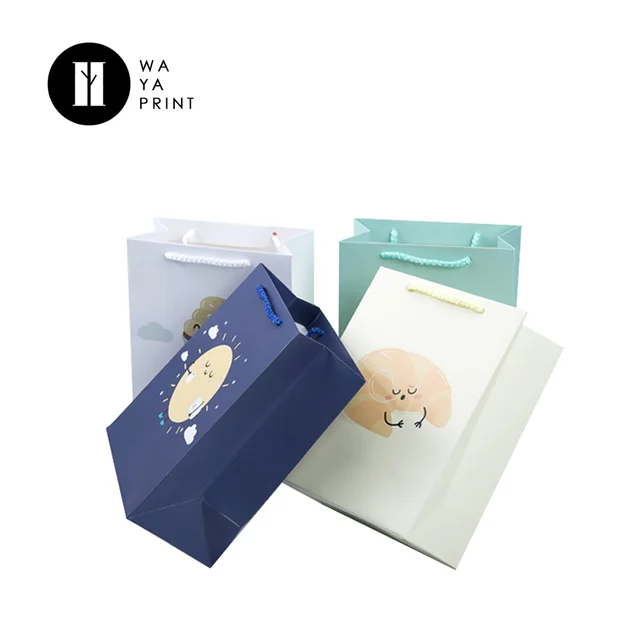 cotton rope handle carrying gift mini paper bag