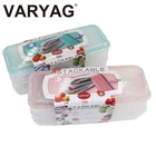 VARYAG 3 pcs 1100ml keep fresh storage items microwave pp plastic food grade suppliers food container uses