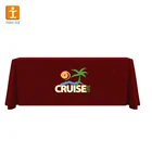 Tongjie TY Tradeshow polyester stretch table throw fitted table cover