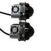 car and motorcycle 3 inch Bi LED projectors lens Low/High beam bi xenon fog lamp projector with devil light