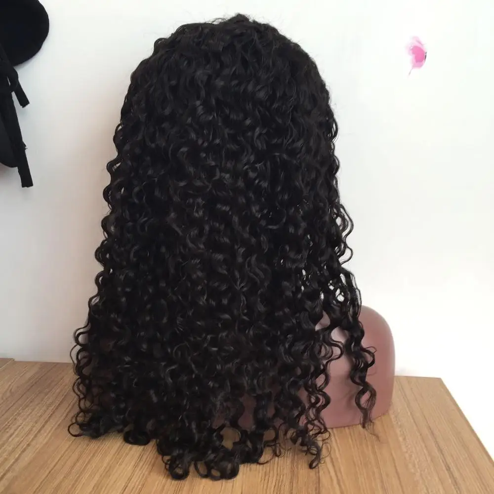 Loose Curly Lace Front Human Hair Wig Pre Plucked Brazilian Remy Hair Natural Black 12-24inch
Loose Curly Lace Front Human Hair Wig Pre Plucked Brazilian Remy Hair Natural Black 12-24inch