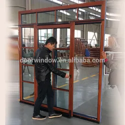 Aluminum double opening sides casement window with mosquito screen