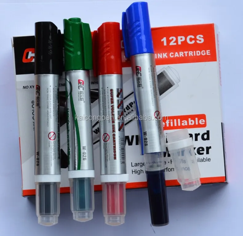 Nontoxic Whiteboard marker W015 dry erase marker refill ink white