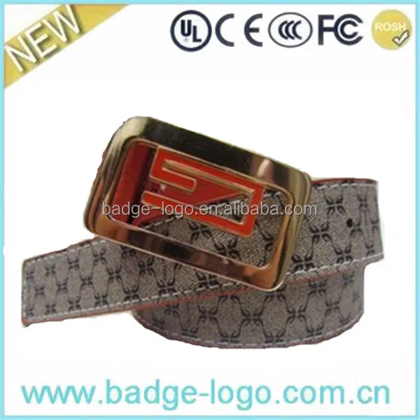 italian style zinc alloy golden metal belt buckle