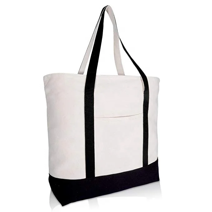 Heavy Duty Cotton Canvas Tote (zippered) Black Cotton Bags with Logo Promotion, Up to 10 colors
Heavy Duty Cotton Canvas Tote (zippered) Black Cotton Bags with Logo Promotion, Up to 10 colors