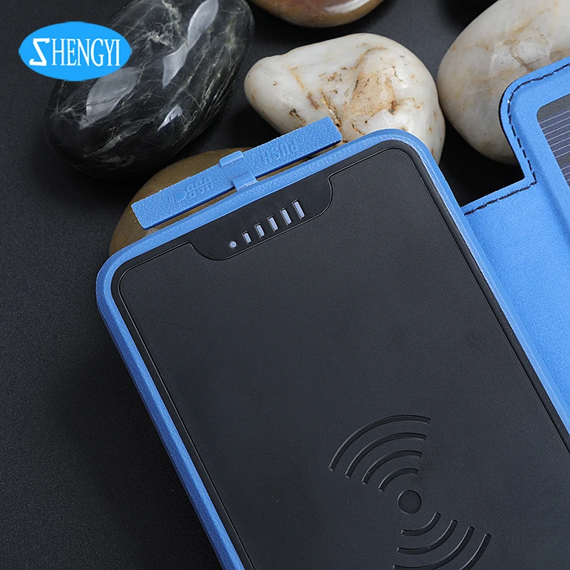 Multi Solar Panel Choice 20000Mah Wireless Fast Charging Solar Charger Cell Phone Folding With Led Light - ANKUX.COM