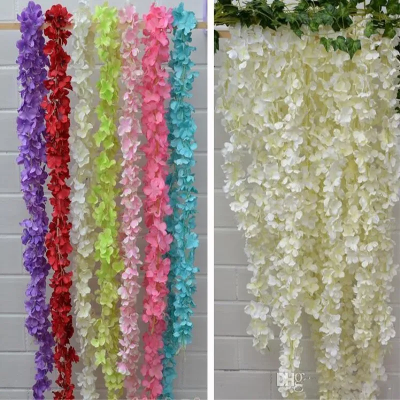 Brand-New-Crafts-1piece-lot-34cm-Artificial-Wisteria-Flower-Vine-Handmade-Hanging-Garland-Wedding-Home-Decorative (3)