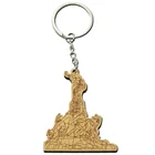 custom blank printed logo wooden surfboard keychain engrave with good quality