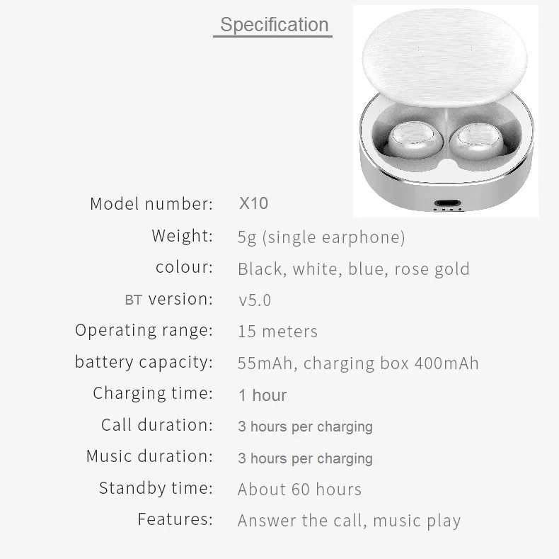 Auricolari Wireless Designer Diamond Earphone Blue tooth Waterproof Earbud Fashion Design Headphones - ANKUX.COM