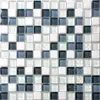 China Photo Wall Grey Black Marble Stone Color Crystal Glass Swimming Mosaic Tiles Pool