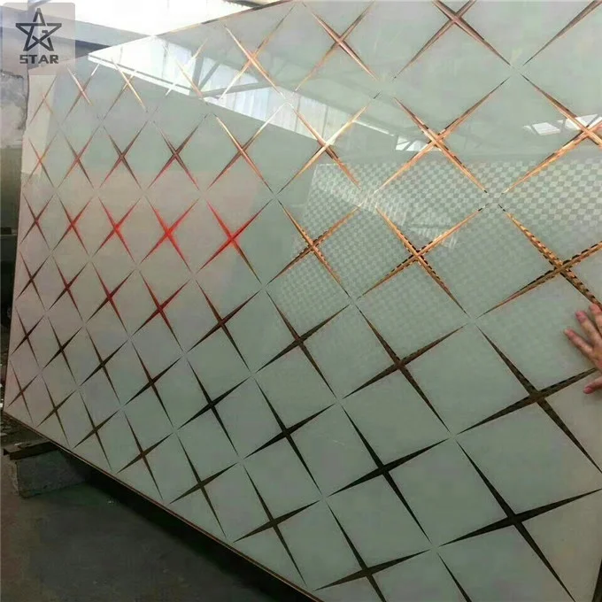 4mm 5mm Decorative Glass Panels For 