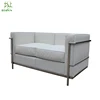 PU leather LC2 two seat Sofa by Le Corbusier Modern design sofa