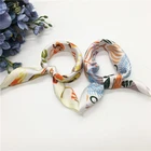 Women Print Fashion Design Multi Digital Printed Neck Silk Scarf