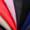 Popular Knitting 95%Polyester 5%Spandex Rib Knit Fabric Stretched for Collar,Sleeve