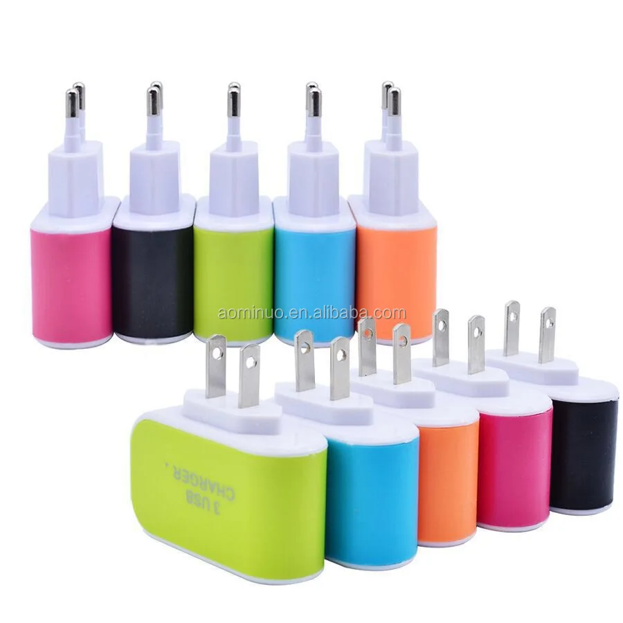 Wholesale portable Candy Color LED Light Wall Home Travel AC Power Adapter 3 Ports USB Charger For iPhone 6 6Plus Samsung
Wholesale portable Candy Color LED Light Wall Home Travel AC Power Adapter 3 Ports USB Charger For iPhone 6 6Plus Samsung