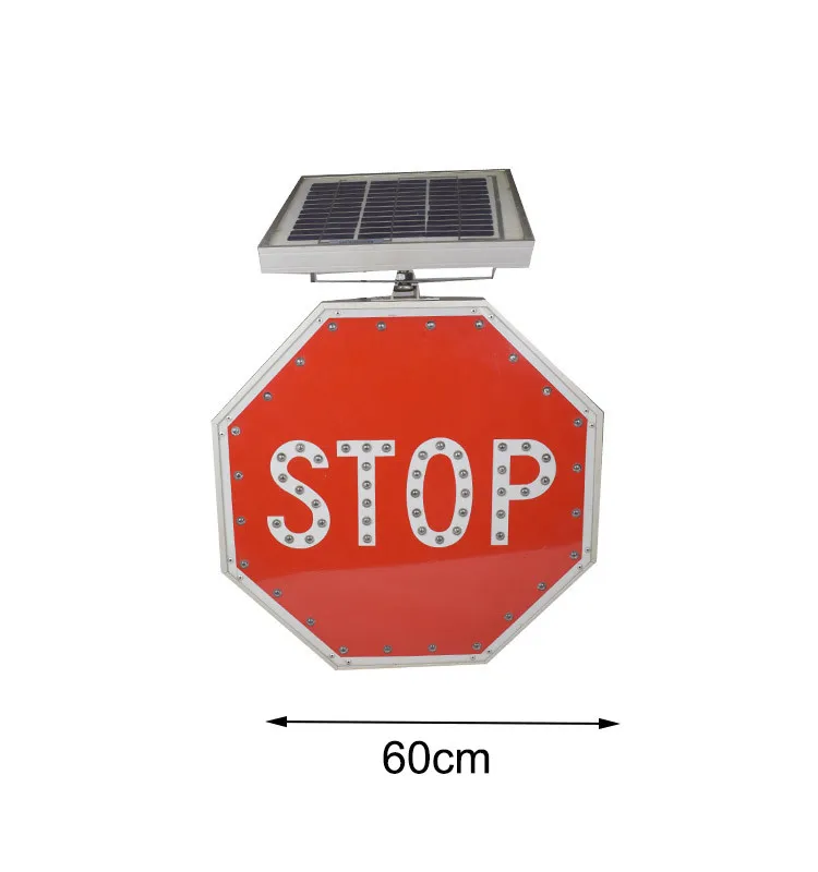 Solar led traffic signs warning sign