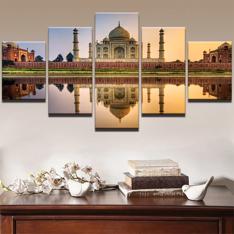 Gorgeous Taj Mahal Castle Canvas Painting