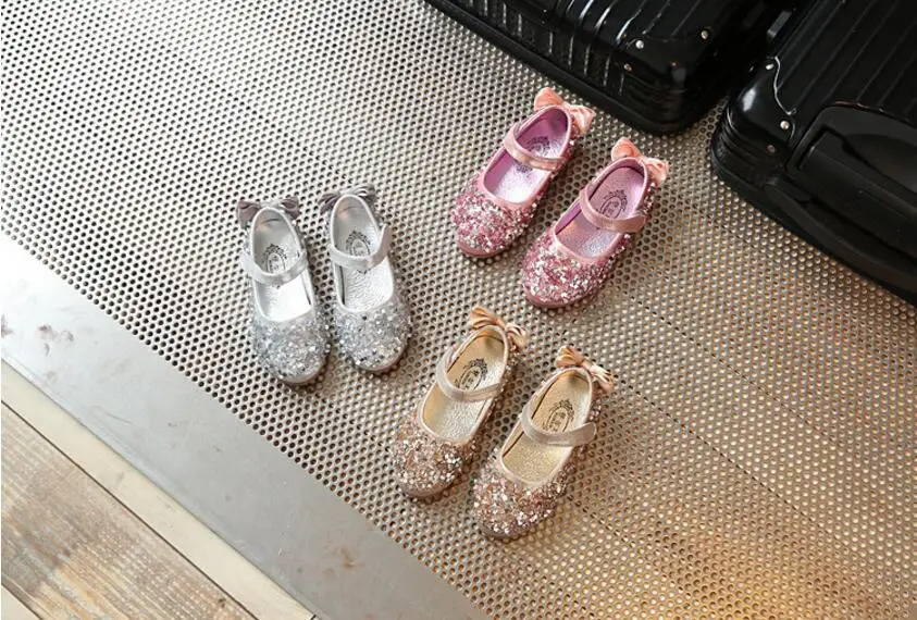 Girls diamond single shoes-11