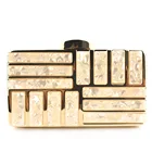 Luxy Moon Acrylic Clutch Evening Bag Lady Wedding Clutch Purses Hardcase Metal Ladies Party Bags