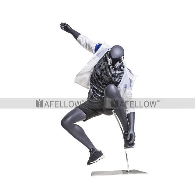 sports man mannequin no head mannequin skateboard male mannequin