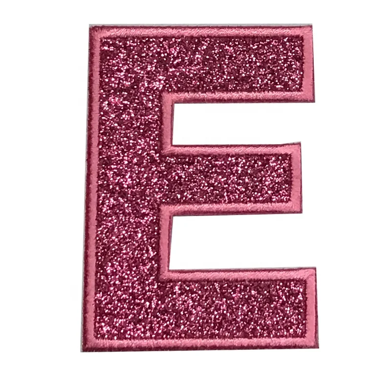 Custom Alphabet Feature Shimmery Glitter letter E Iron On Patch Embroidered, Pink or custom color
Custom Alphabet Feature Shimmery Glitter letter E Iron On Patch Embroidered, Pink or custom color