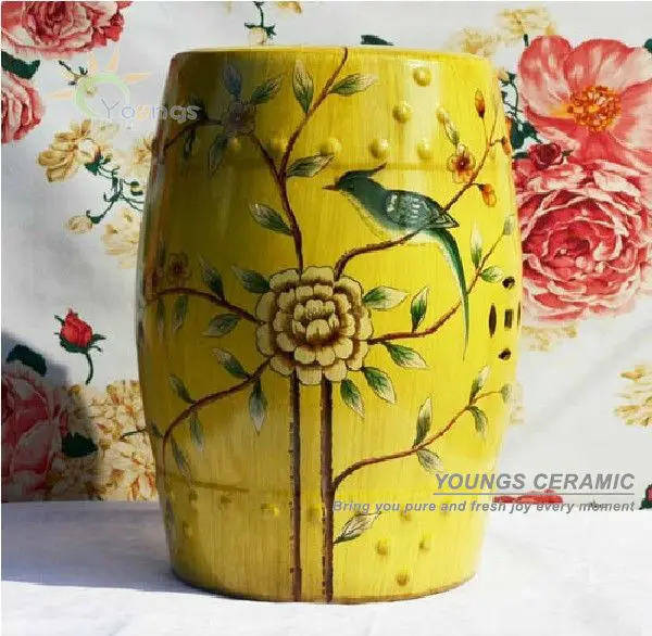 schöne chinesische keramik garten hocker sitz und vogel blume-Andere