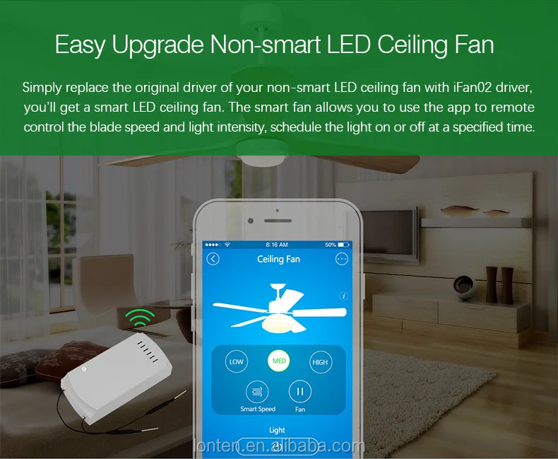 2018 Sonoff Ifan02 Ceiling Fan Controller Wifi Smart Ceiling Fan