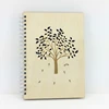 wish tree wood journal book laser cut out notebook