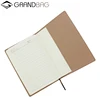 high quality custom OEM simple replaceable A5 notebook leather book cover