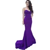 Custom Made OEM 2018 Real Photo Mermaid Purple Ladies Evening Dress Gowns