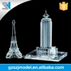 Europe regional feature and business gift use engraving crystal model trophy