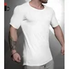 2018 wholesale white gym fitness jogger t shirt