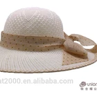 wholesale large brim ladies paper hat paper straw craft sun hat