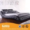 Online Black Bedroom Furniture Leather Bed G814#