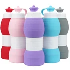 New design Bpa Free Portable Sport Silicone Collapsible Water Bottle