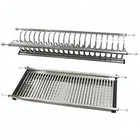 WDJ340 kitchen 2 tier hanging stainless steel dish rack