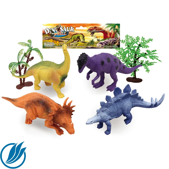 DIY 3 ~ 4 yaş çocuk oyun seti dinozor kral oyuncaklar, DIY güvenli kauçuk dinozor hayvan şekli çocuk için, OEM güvenli kauçuk hayvan oyuncak
