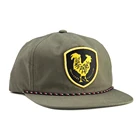 Custom unstructured 5 panel nylon snapback hat