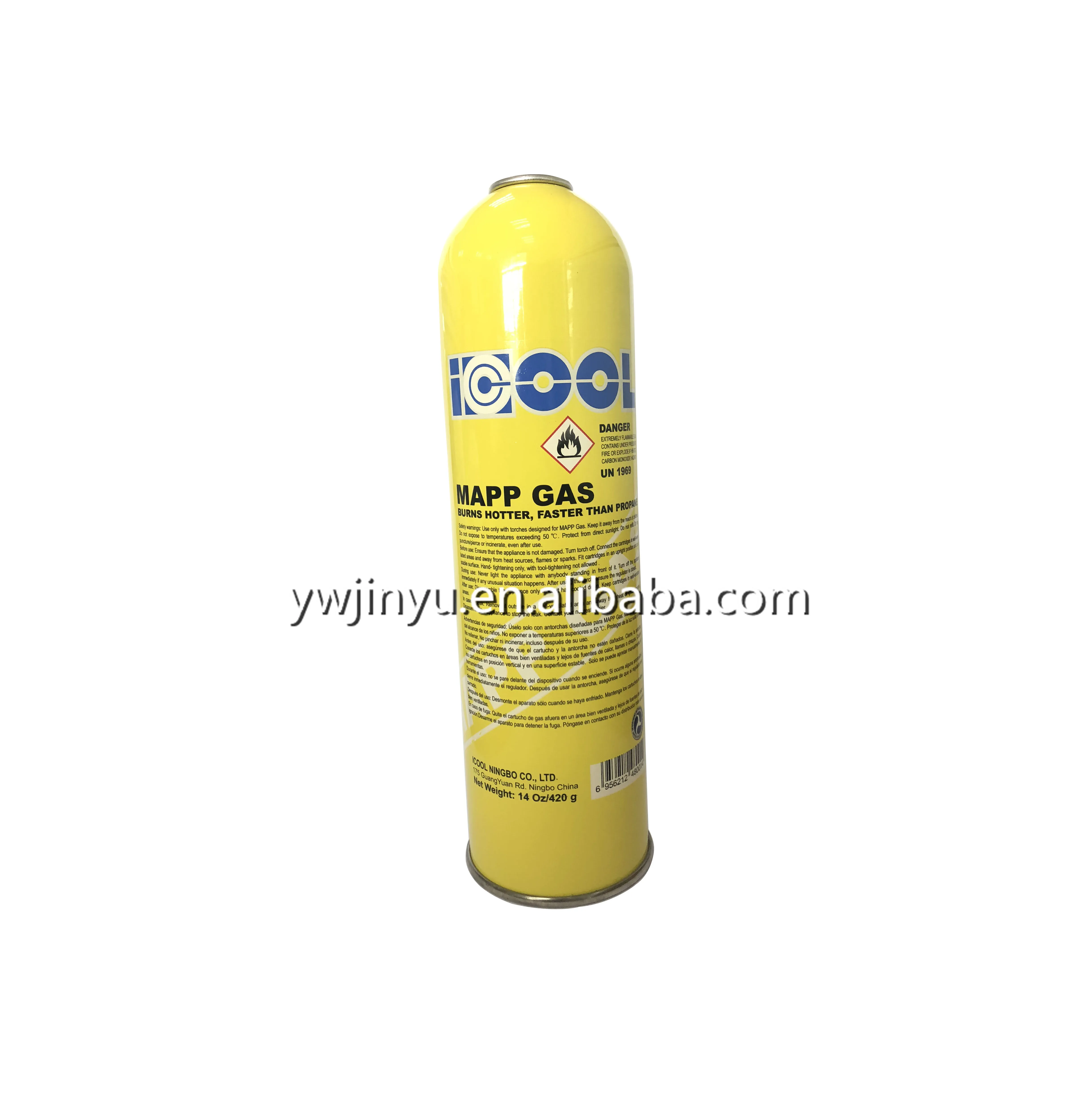 high pressure MAPP GAS refrigerant cans for packaging r600a