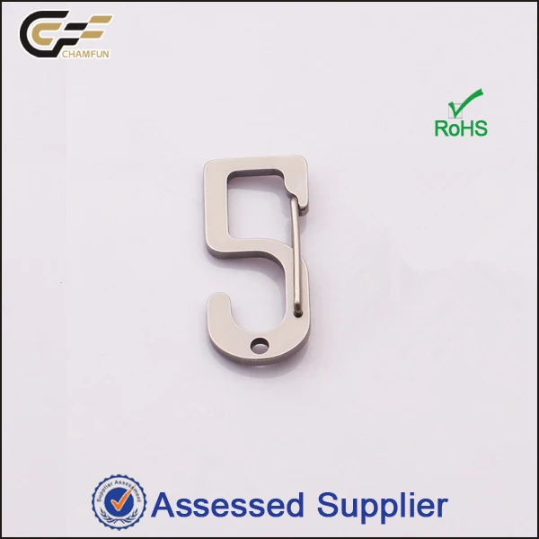 Number five design Stainless Steel Key chain Multi Tool/Carabiner tool