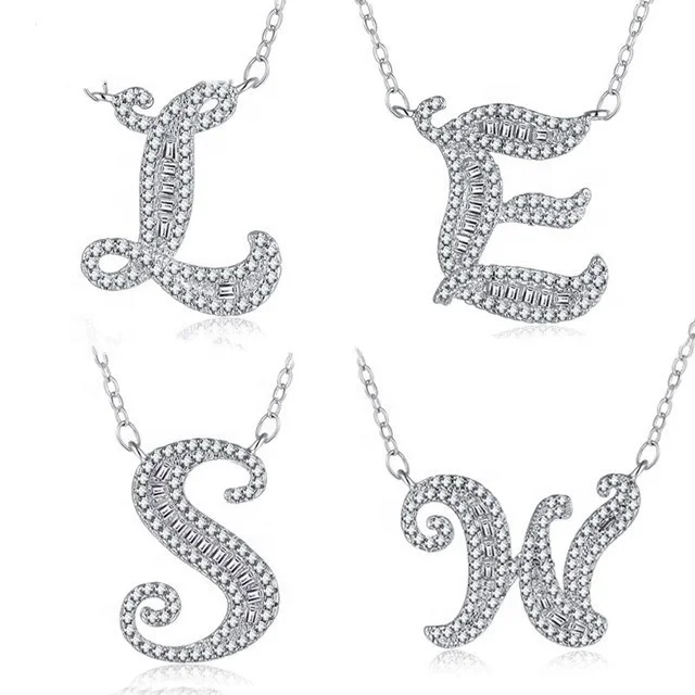 A To Z 26 Letter Name Necklace & Pendant For Women Girl Fashion Long Chain Necklace Cubic Zirconia DIY Jewelry Gift
A To Z 26 Letter Name Necklace & Pendant For Women Girl Fashion Long Chain Necklace Cubic Zirconia DIY Jewelry Gift
